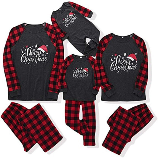 The Merry Squares Xmas Family Matching Pajama Set
