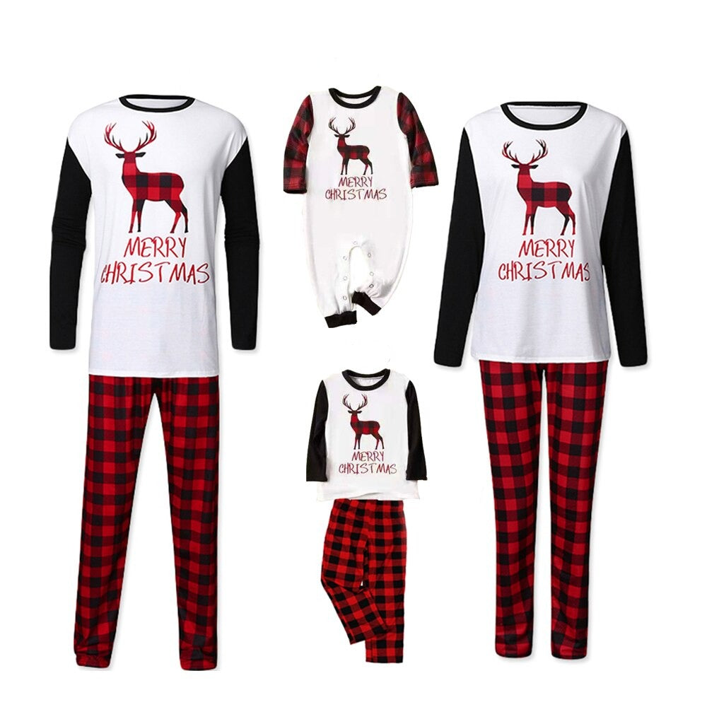 The Square Reindeer Family Matching Pajama Set