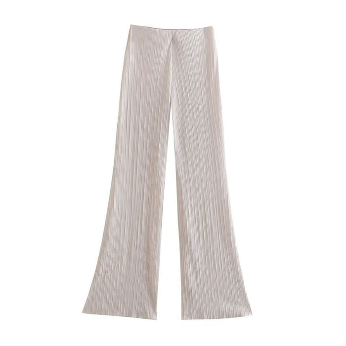 Stylish Casual High Waist Pleated Pants