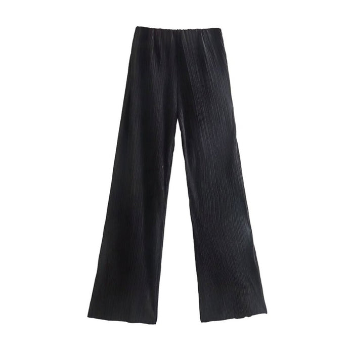 Stylish Casual High Waist Pleated Pants