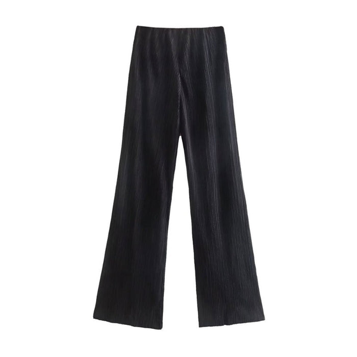 Stylish Casual High Waist Pleated Pants