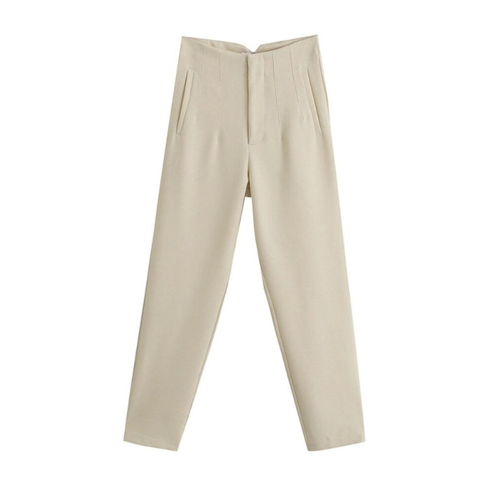 Stylish Casual Solid Colors Office Wear Pants