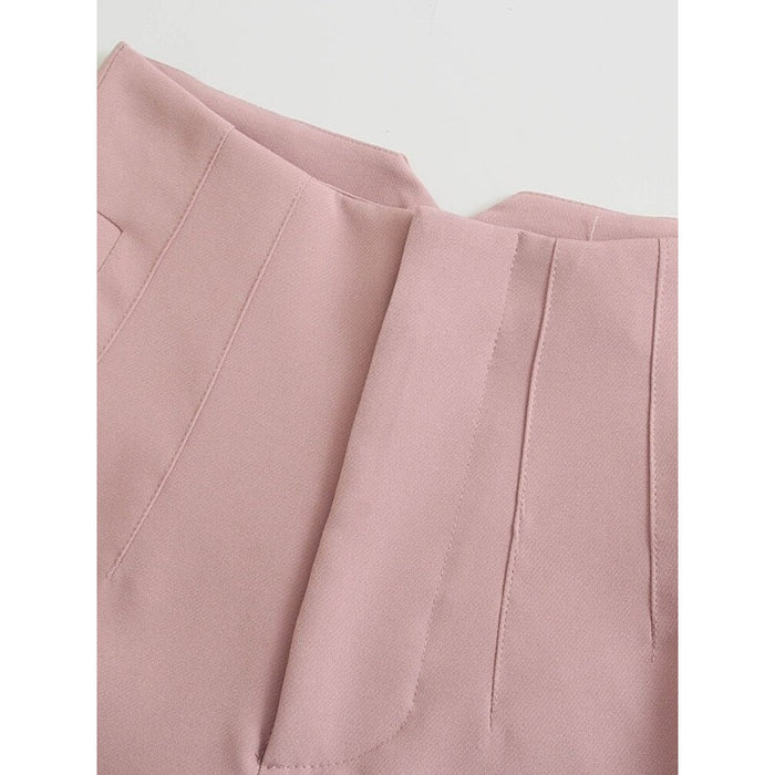 Stylish Casual Solid Colors Office Wear Pants