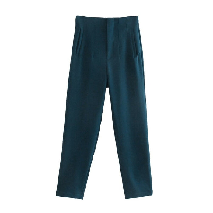 Stylish Casual Solid Colors Office Wear Pants