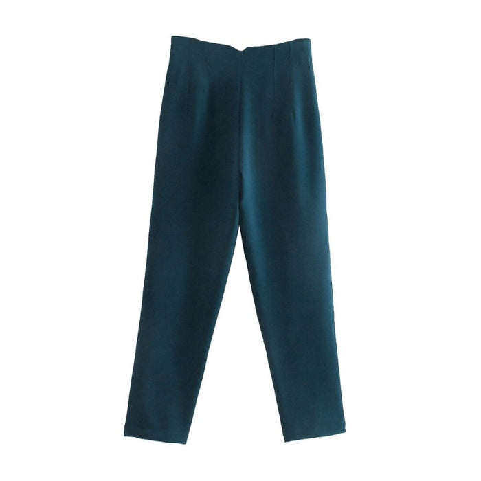 Stylish Casual Solid Colors Office Wear Pants