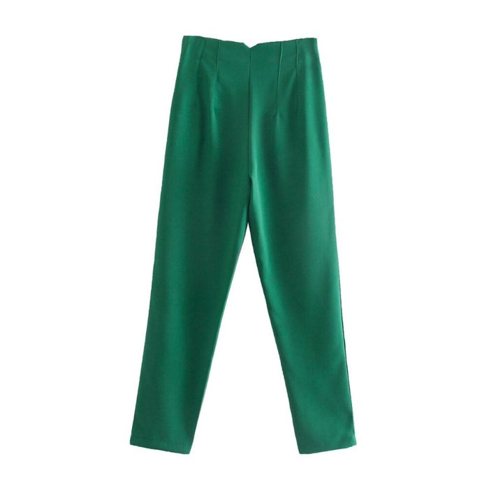 Stylish Casual Solid Colors Office Wear Pants