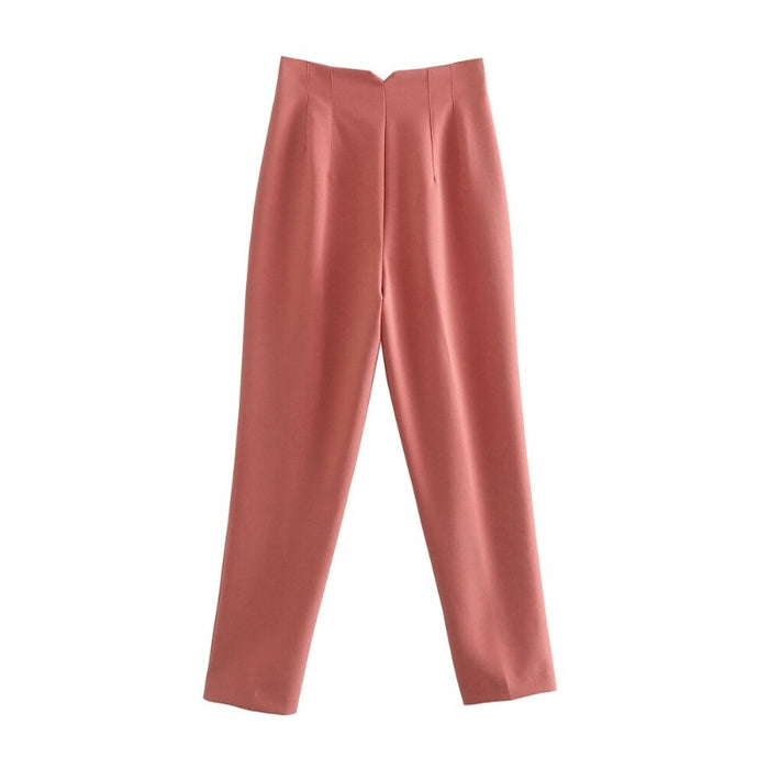 Stylish Casual Solid Colors Office Wear Pants