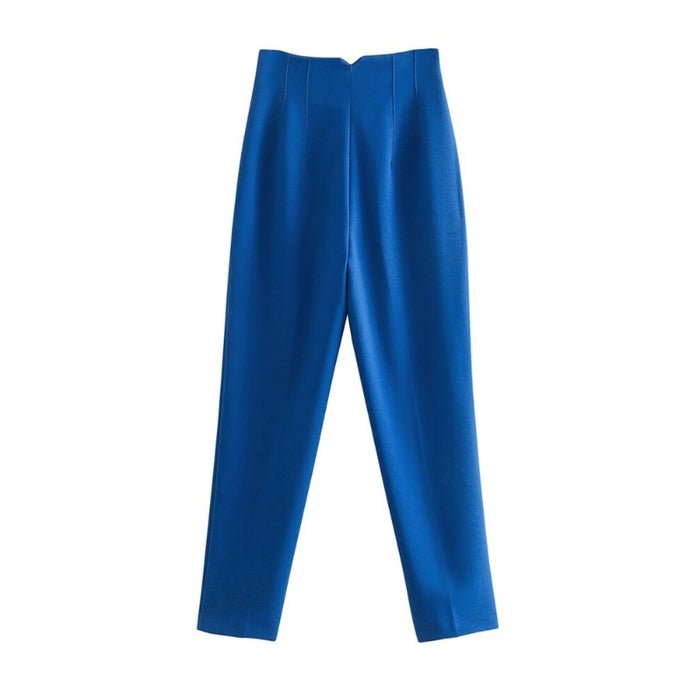 Stylish Casual Solid Colors Office Wear Pants