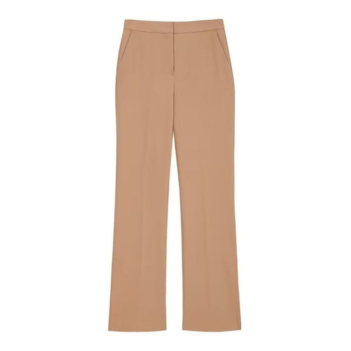 Casual Vintage High Waist Zipper Fly Female Trousers