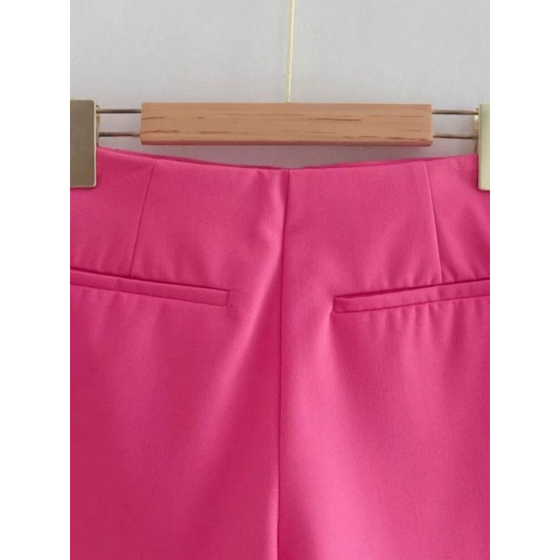Women's  High Waist Front Slit Shorts Skirt
