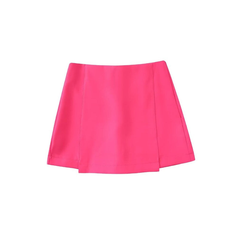 Women's Front Slit Shorts Skirt