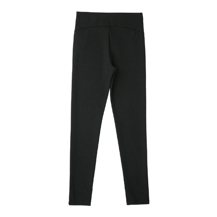 High Waist Skinny Side Zipper Female Trousers