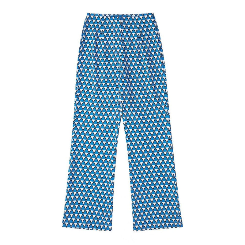 Geometric Print High Waist Flare Pant