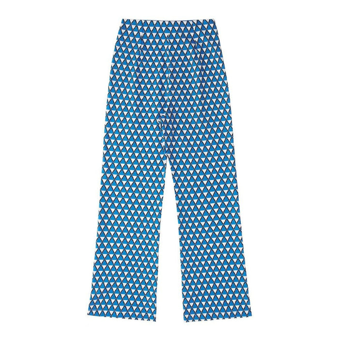 Geometric Print High Waist Flare Pant