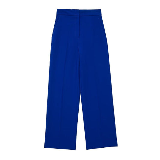 Blue Vintage High Waist Zipper Fly Pant