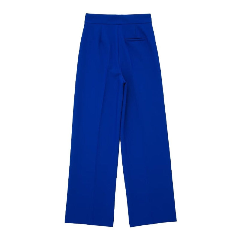 Blue Vintage High Waist Zipper Fly Pant