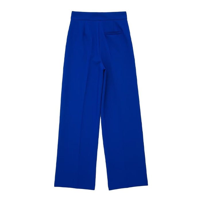 Blue Vintage High Waist Zipper Fly Pant