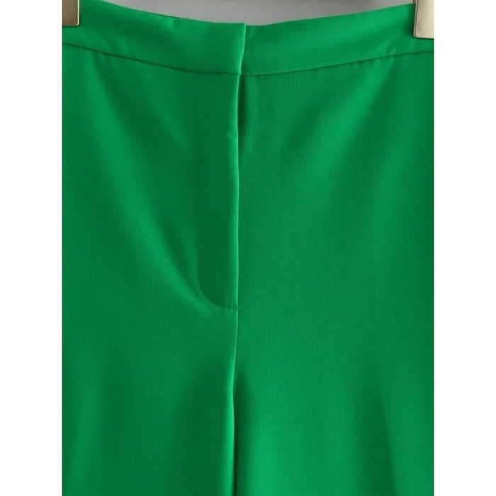 Solid Colors High Elastic Waist Wide Leg Pants