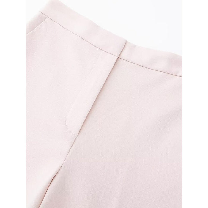 Solid Colors High Elastic Waist Wide Leg Pants