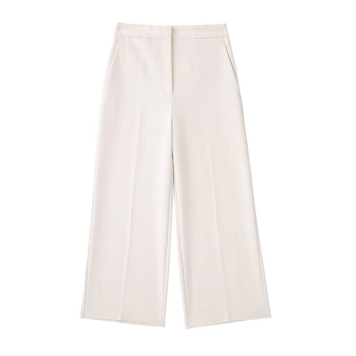 Solid Colors High Elastic Waist Wide Leg Pants