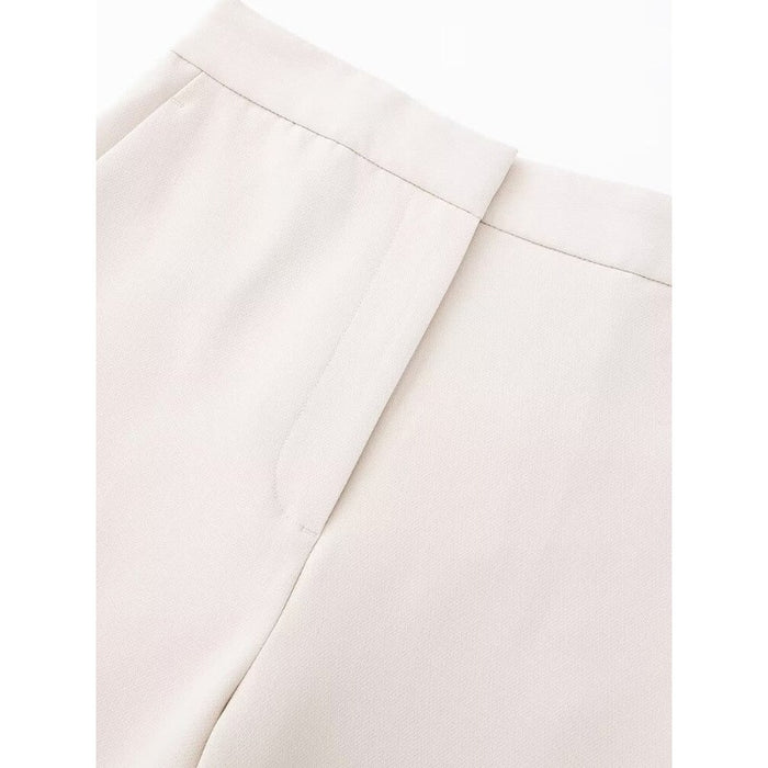 Solid Colors High Elastic Waist Wide Leg Pants