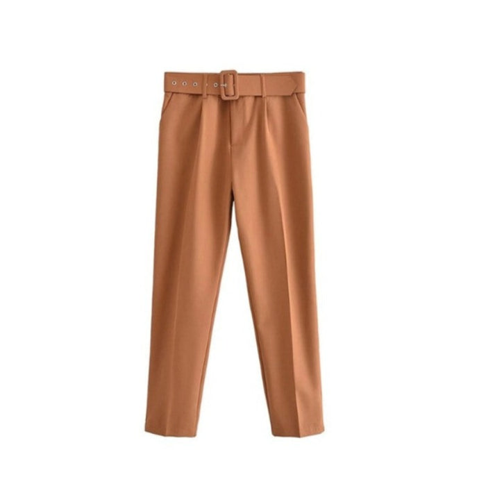 Stylish Office Wear Pants With Belt For Women