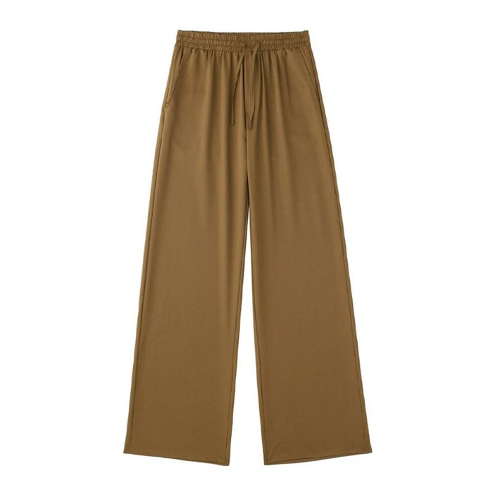 Vintage High Waist Flowing Straight Pant