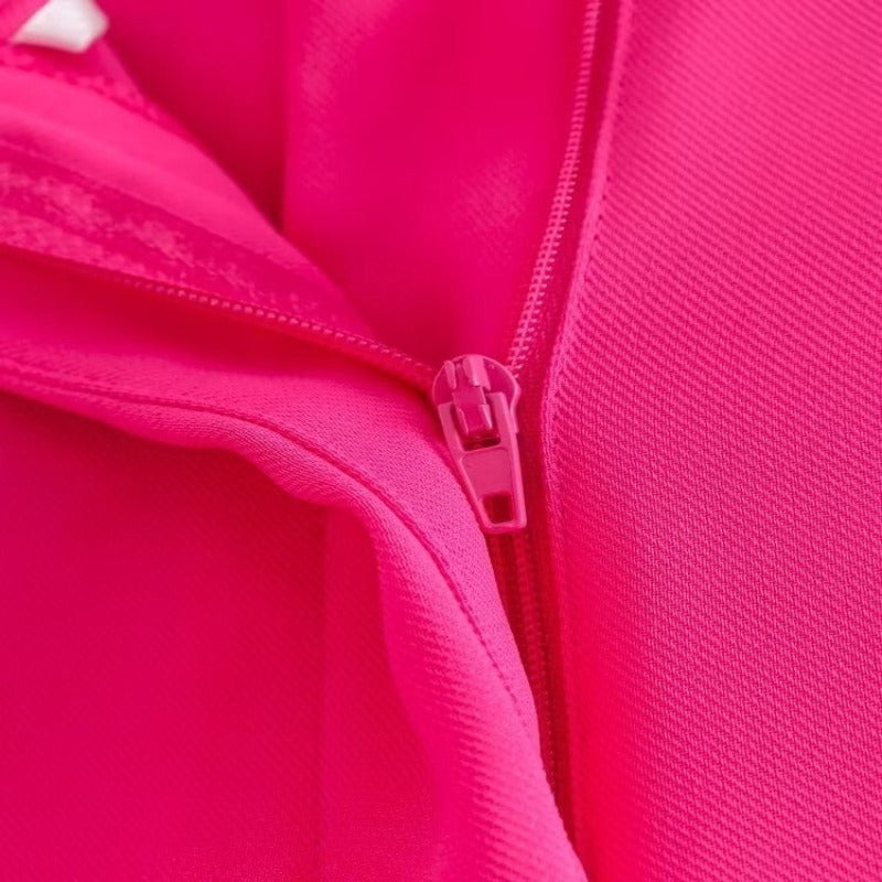 Pink Vintage High Waist Zipper Fly Pant