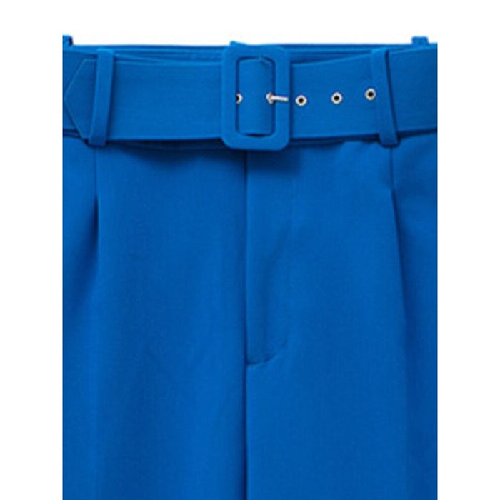 Stylish High Waist Office Wear Pants With Belt