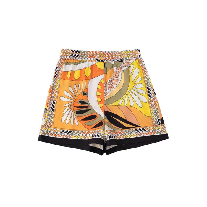 Women's Vintage High Waist Printed Shorts