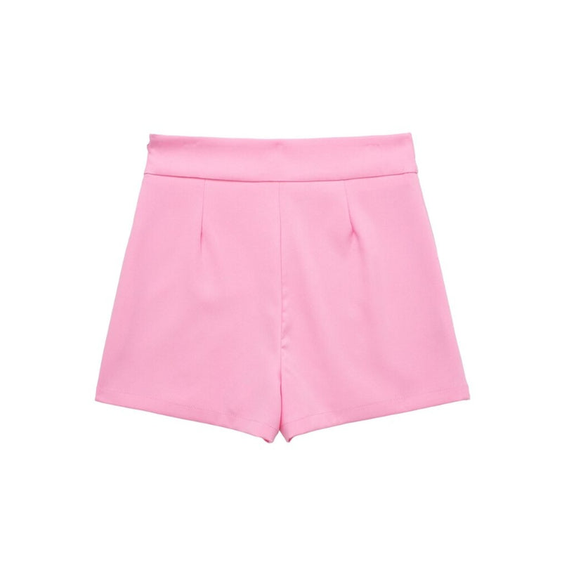 Women's Vintage High Waist Shorts Skirts With Side Slits