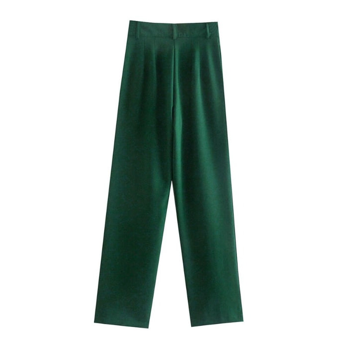 Casual High Waist Office Wear Pants For Women