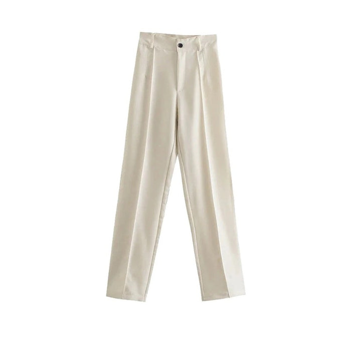 Casual High Waist Office Wear Pants For Women