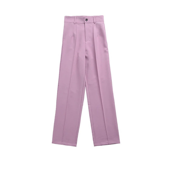 Casual High Waist Office Wear Pants For Women