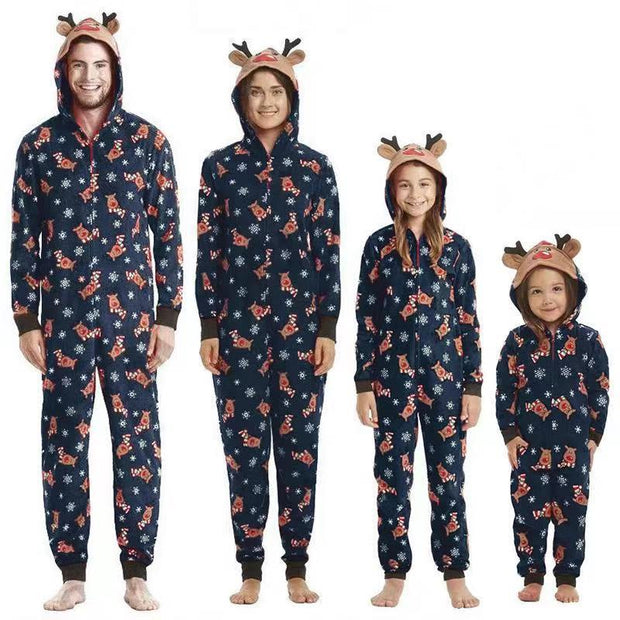 Elegant Reindeer Jumper Family Matching Pajama